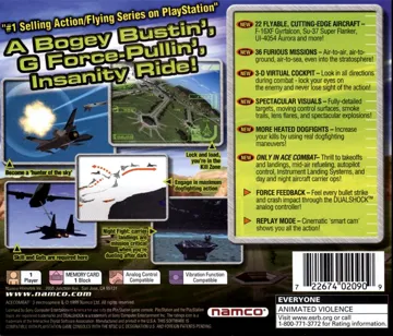 Ace Combat 3 - Electrosphere (US) box cover back